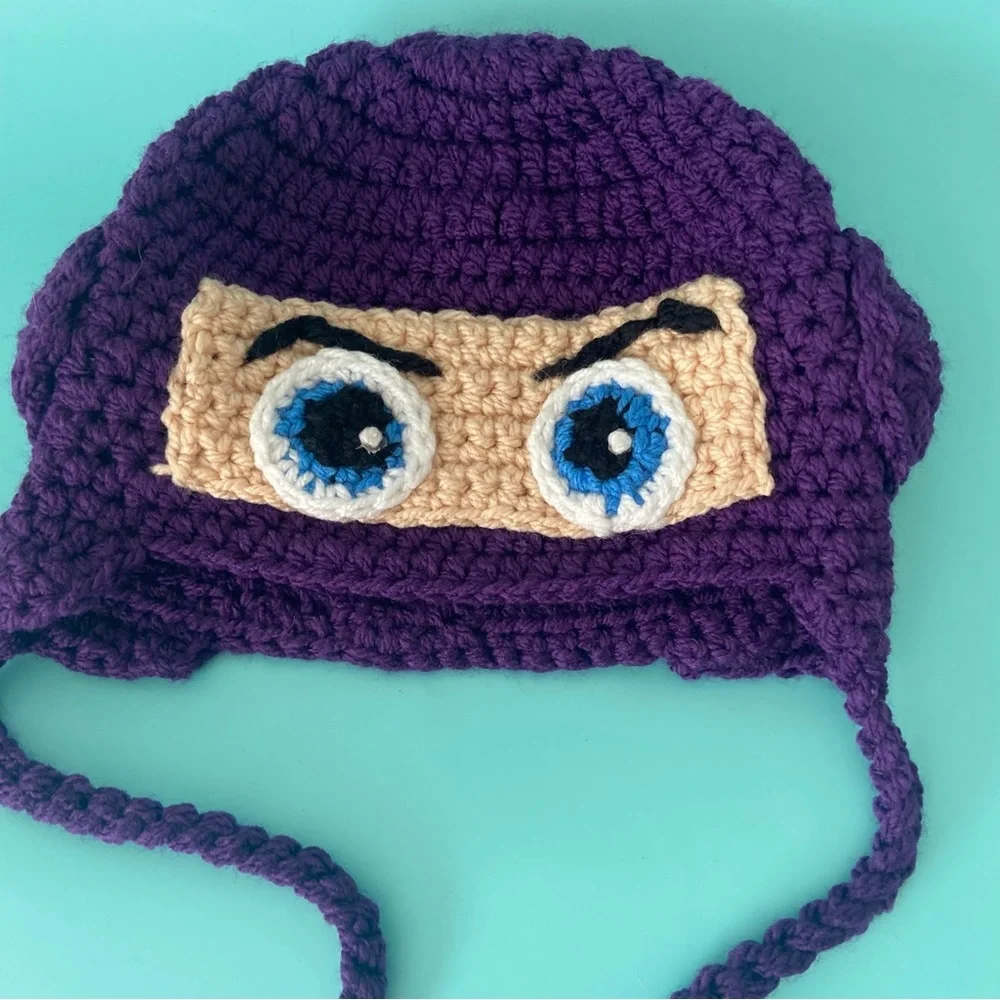 Kids buzz lightyear crochet knit beanie hat Disney Disneyland